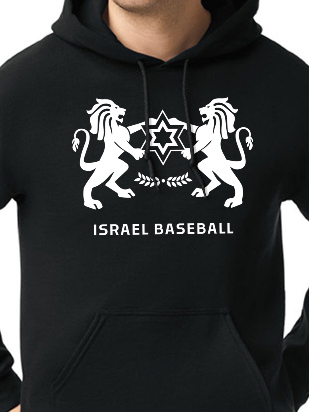 Game Day Hoodie - Black - Israel Baseball Americas